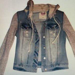 Mossimo Jean Jacket with sleeves and hood